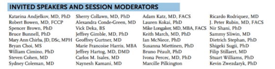 A list of IFATS speakers and moderators.