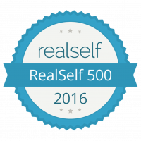 Realself 500 Top Doctor badge 2016