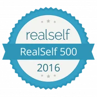 Realself 500 Top Doctor badge 2016