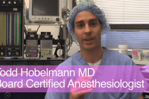 Dr. Todd Hobelmann in the operating room.