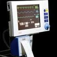 Monitor used to track vitals during anesthesia .