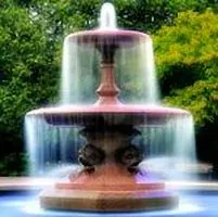 A fountain in a park, symbolizing for the fountain of youth.
