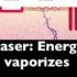 An illustration showing how laser vaporizes cells.