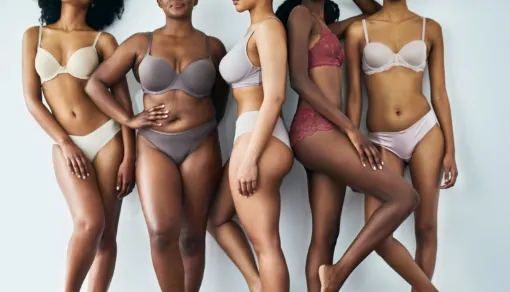 diverse group of women with different body types