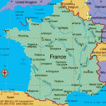 A map of France.