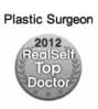 A Realself Top Doctor 2012 medal.