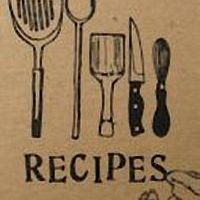 An illustration of the kitchen utensils needed for a recipe.