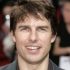 A frontal photo of Tom Cruise's head.