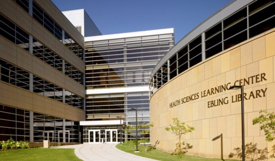 Health Sciences Learning Center and Ebling Library buildings