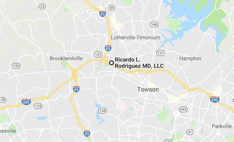 google map view of CosmeticSurg and Dr. Ricardo L. Rodriguez location